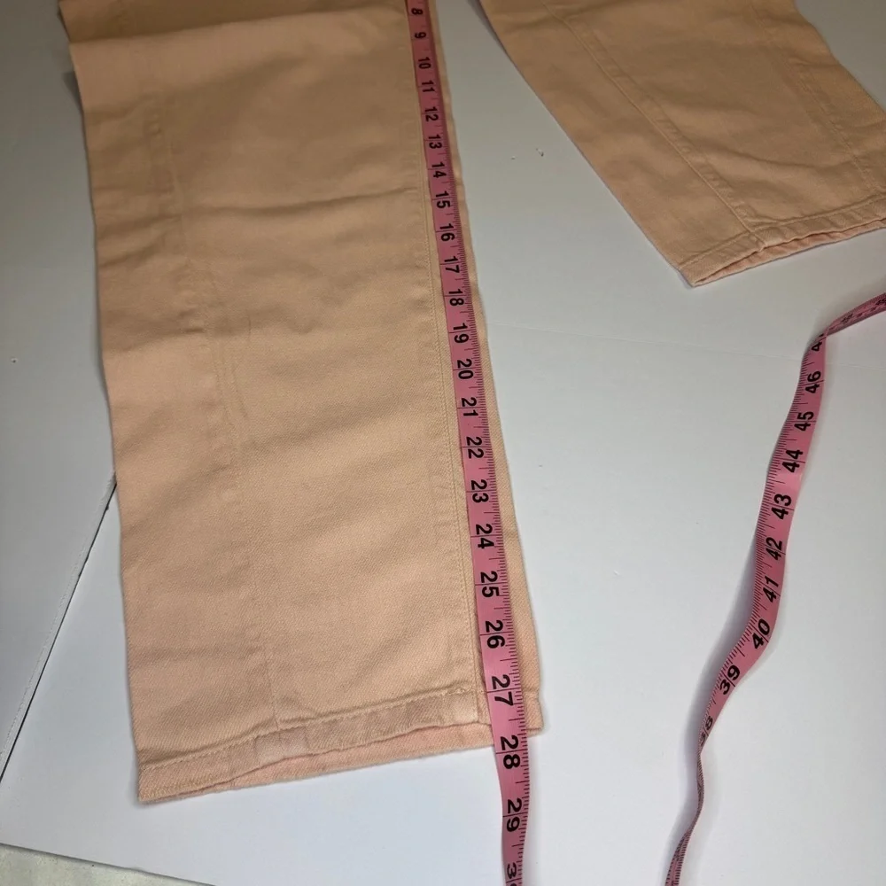 SR vs. Sandrine Rose “The Virgin Label” Pink High Rise Straight Leg Jeans SZ 25